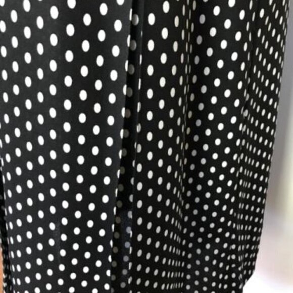 Vintage Leslie Fay Black and White Polka Dot Teacher/Geek Dress Sz 12P - Picture 7 of 8
